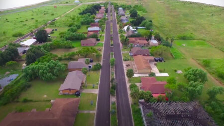 Boca Chica texas quiet village street