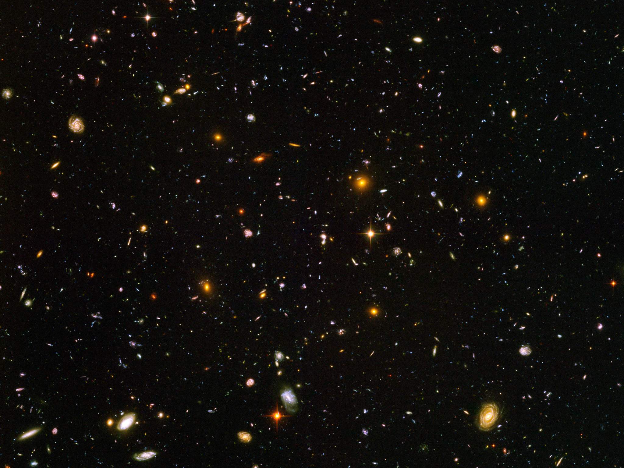 The Ultra Deep Field taken by the Hubble Space Telescope