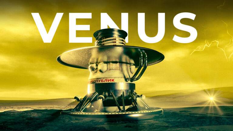 Venera 9 on the surface of Venus animation