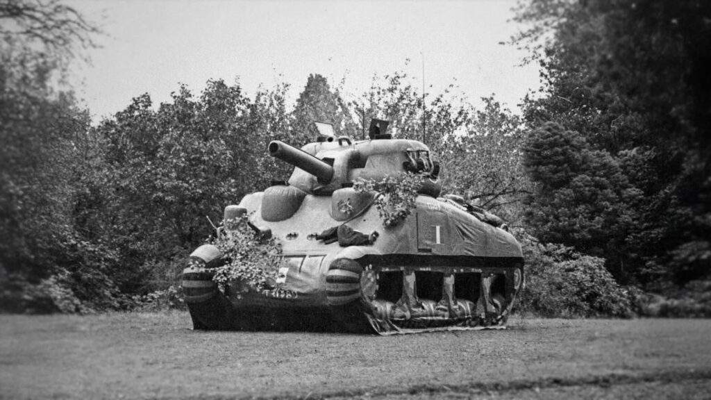 Inflatable tank used during WW2