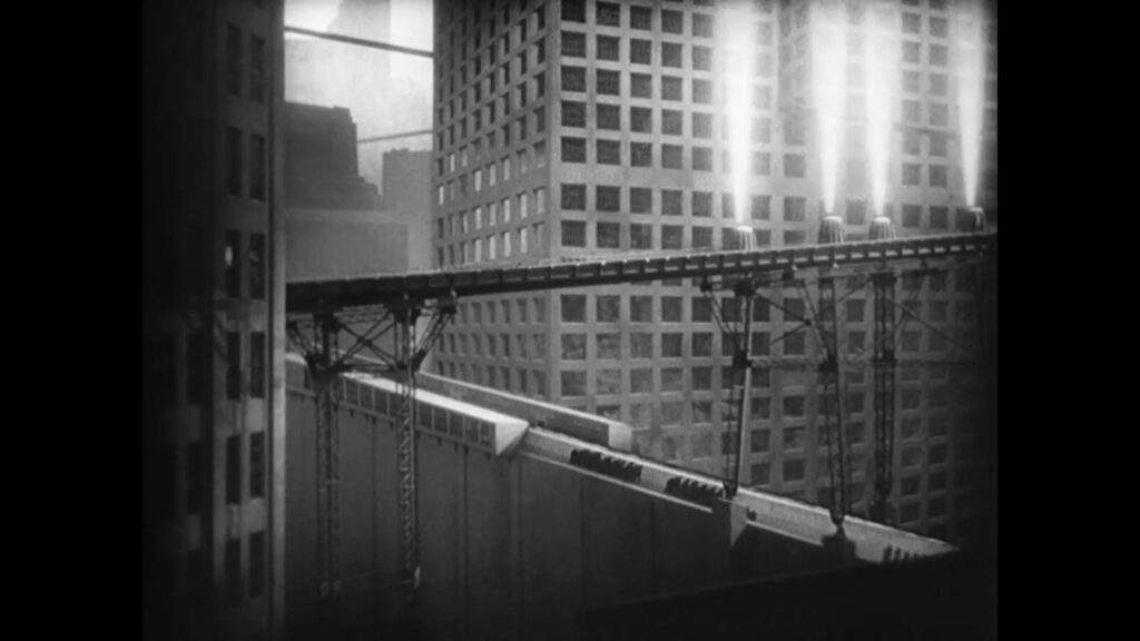 Modern cityscape from the movie Metropolis