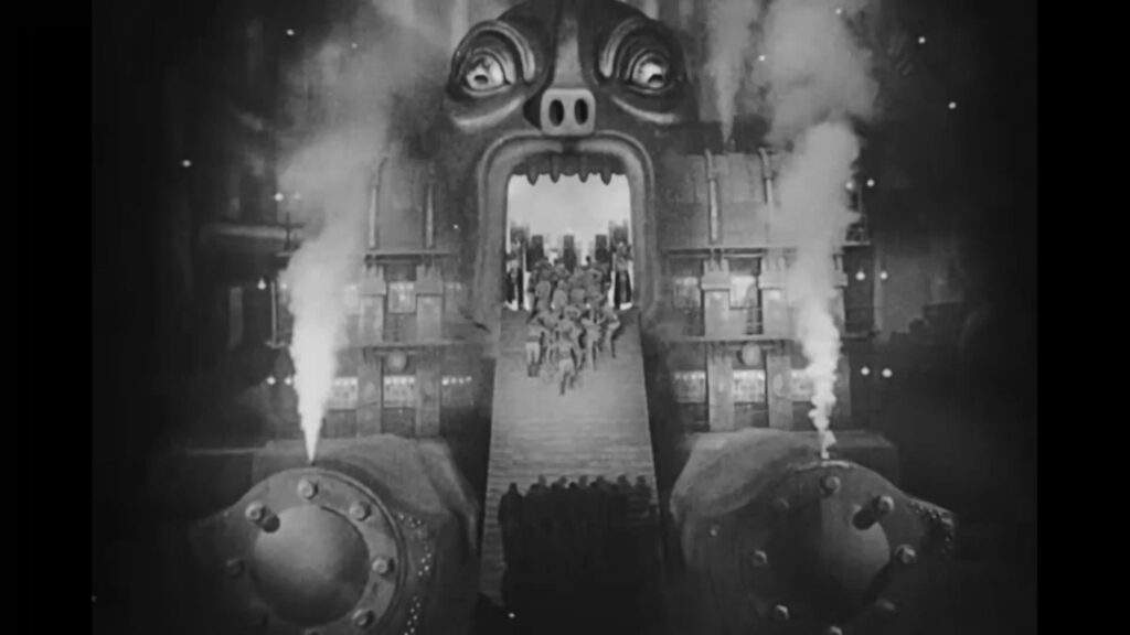 Moloch monster head from the movie Metropolis